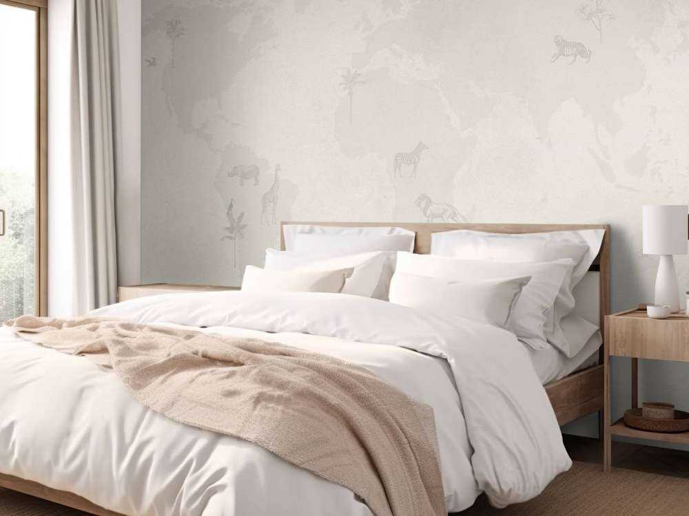 Verdenskart skisse grønn